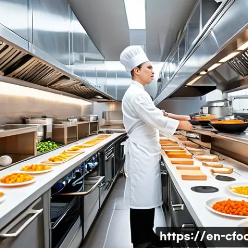 Home 31 중식조리 자격증 실기 시험장 환경 - A bright, modern culinary exam kitchen featuring multiple compact individual workstations arranged n...